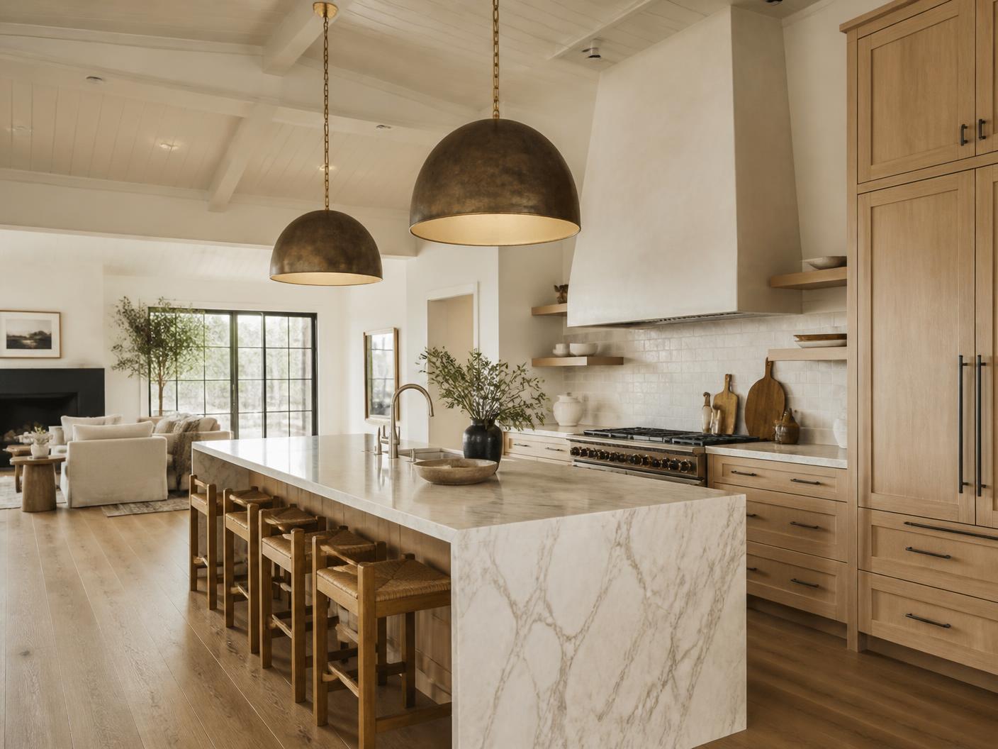 Kitchen + Living — whole-home renovations by Stevenson Building Group