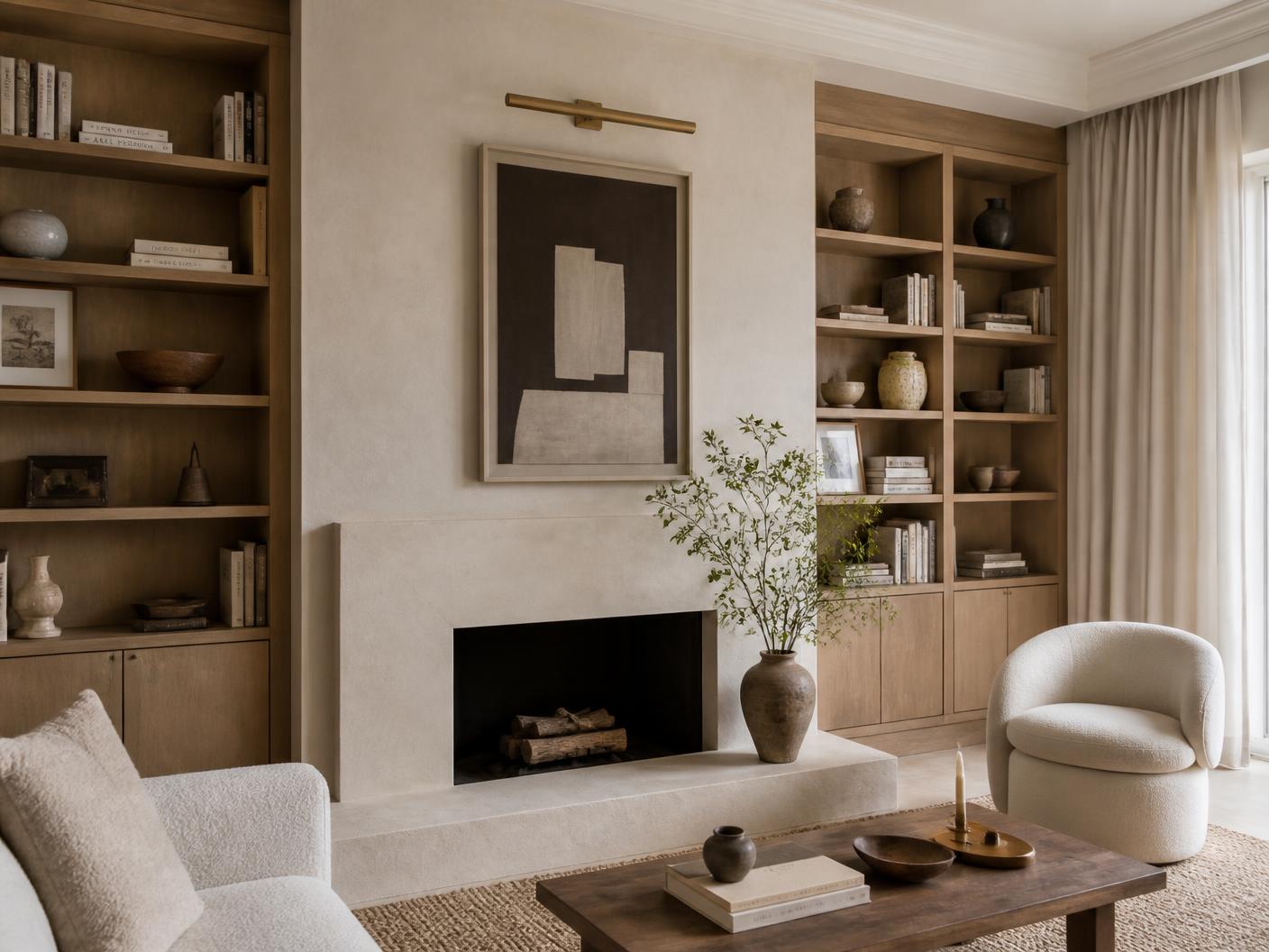 Fireplace + Built-Ins — whole-home renovations by Stevenson Building Group